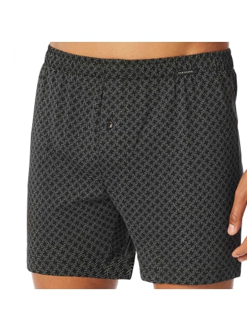 Schiesser Boxershort 4er Pack in Schwarz/Weiß