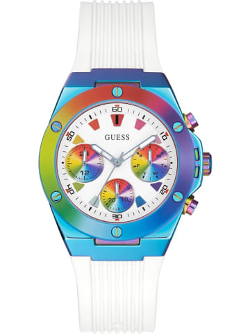 Guess Multifunktionsuhr Athena Rosagoldfarben in blau