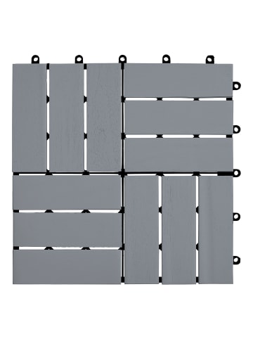 home24 33er-Set Terrassenfliese Temai Typ B in Grau