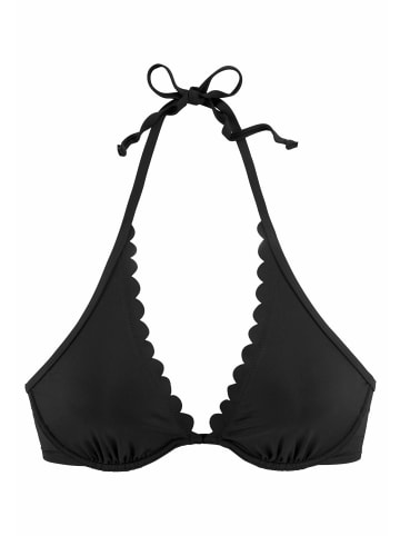 LASCANA Bügel-Bikini-Top in schwarz