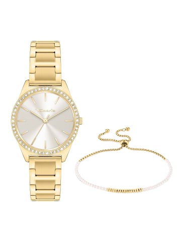 Tamaris Damen Armbanduhr & Armband Set Armbanduhr & Armband Set in gold