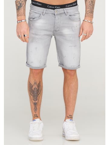 behype Jeans-Shorts LUSIEN in Grau