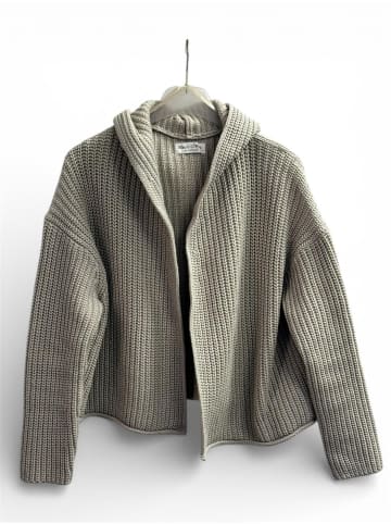 Marc O'Polo Cardigan mit langen Ärmeln und Kapuze in Linen Beige