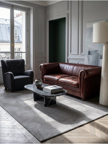 KADIMA DESIGN Kurzflorteppich Geometrisch Antirutsch pflegeleicht Wohnzimmer Flur in Grau