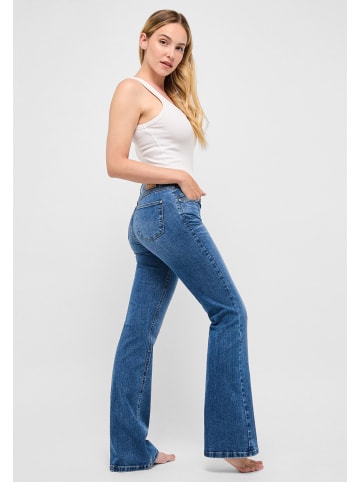 ANGELS  Bootcut Jeans Jeans Leni Flared mit weitem Bootcut in mittelblau