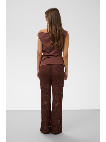 Soaked in Luxury Jerseytop SLEirlys Slim fit in Brown Stone