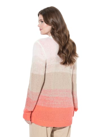 Ulla Popken Strickjacke in dunkel koralle