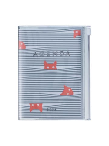 Marks Europe Kalender - MARK'S 2025/26 Taschenkalender, B6 Cats, Gray
