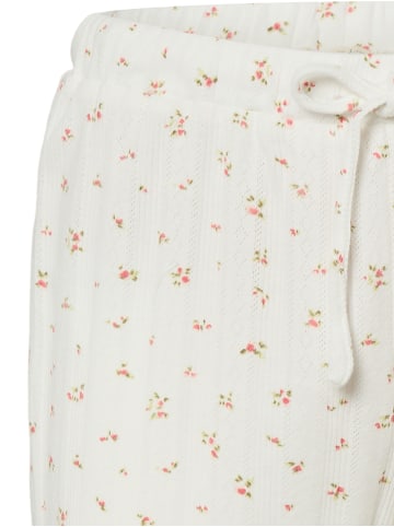 Marie Lund Pyjama-Hose in weiß altrosa - 0001