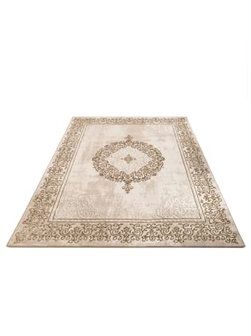 KADIMA DESIGN Teppich Kurzflor Orientalisch Wohnzimmer in Beige