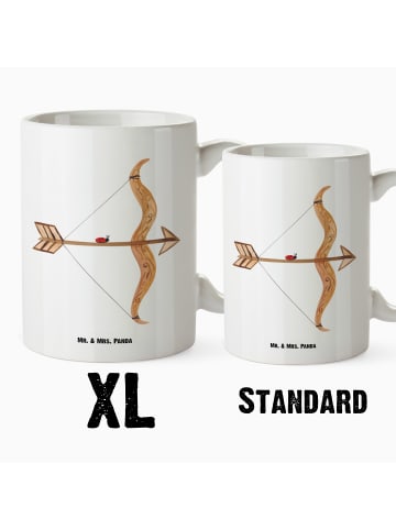 Mr. & Mrs. Panda weisse tasse Sternzeichen Schütze ohne Spruch in Weiß