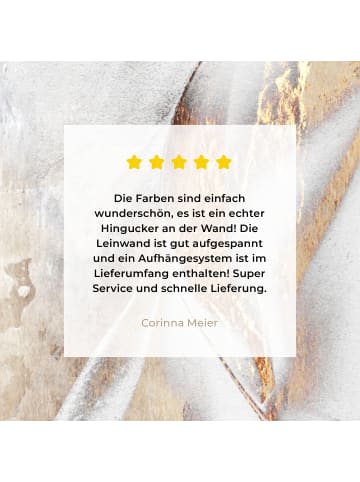 MuchoWow Leinwand bilder Abstrakte Kunst weiß gold (BxH)