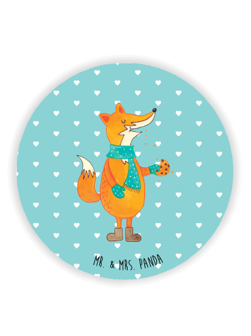 Mr. & Mrs. Panda magnet Fuchs Keks ohne Spruch in Türkis Pastell