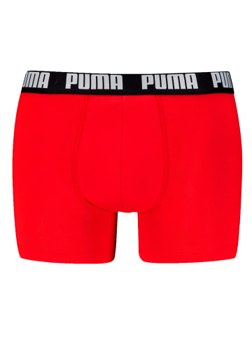 Puma Boxershort 6er Pack in Schwarz/Rot