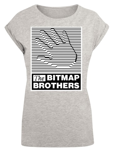 F4NT4STIC T-Shirt Retro Gaming Bitmap Bros in grau meliert