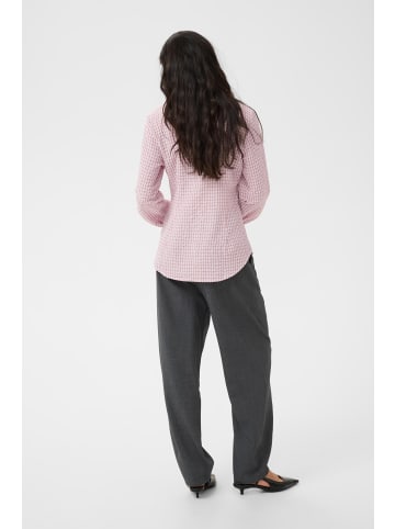Kaffe Langarm - Hemd KAiris Tight fit in Light Pink Check