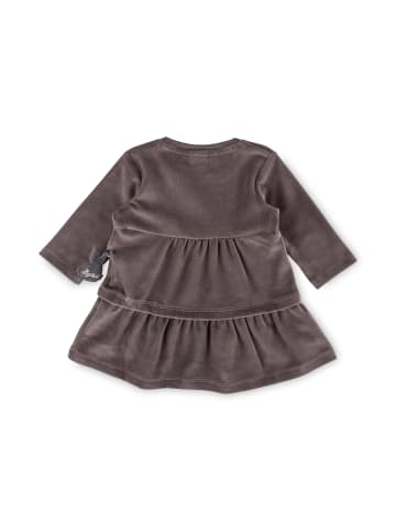 Sigikid Velours Kleid Schneehase in grau