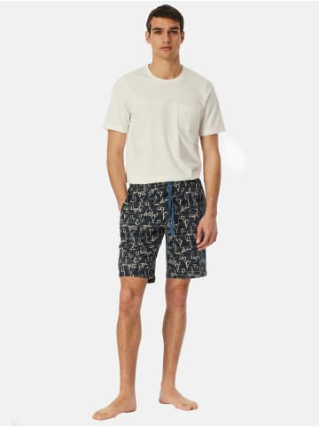 Schiesser Pyjamashorts Mix & Relax Bermuda in navy