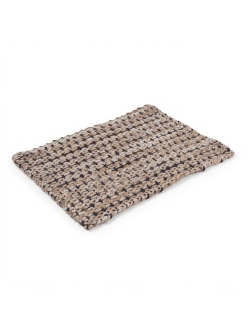 relaxdays Juteteppich in Beige/ Schwarz - 60 x 90 cm