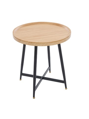 ABRIHOME Minimalistischer Runder Couchtisch, 55x60 cm