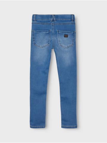 name it Jungen Sweat-Denim Skinny Jeans in Blau