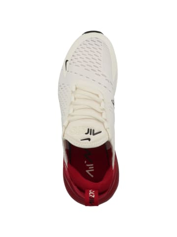 Nike air max 270 flyknit white red on sale