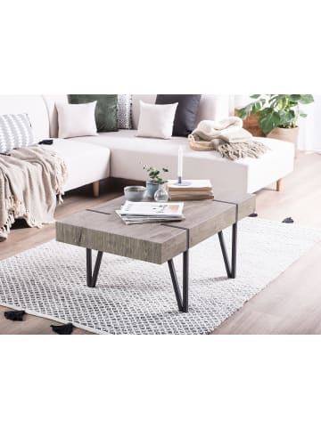 Beliani Couchtisch ADENA in Braun/Schwarz - (W) 60 x (H) 43 x (L) 100 cm