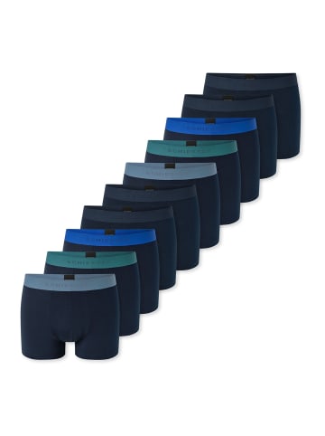 Schiesser Trunk 955 in dunkelblau,blau,grün