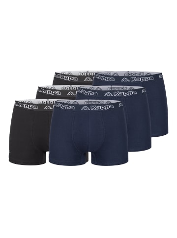 Kappa Kappa 6er Set Boxershorts in 3xSchwarz/3xNavy