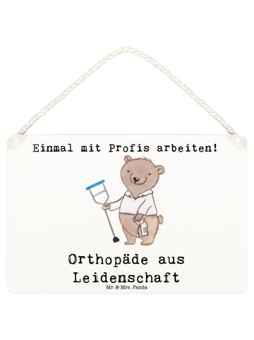 Mr. & Mrs. Panda Deko Hänger Orthopäde Leidenschaft mit Spruch in Weiß