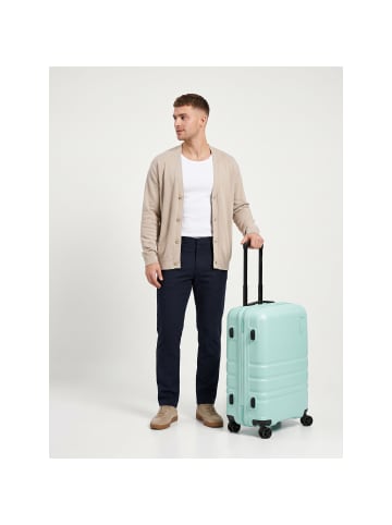 Redolz Pro ABS 4 Rollen Trolley 65 cm mit Dehnfalte mint