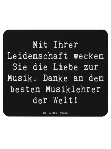 Mr. & Mrs. Panda Mouse Pad Spruch Musiklehrer Liebe mit Spruch in Schwarz