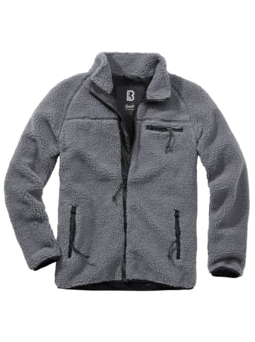 Brandit Fleecejacke/Fleecepullover "Teddyfleece Jacket" in Grau