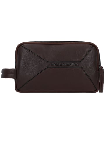 Piquadro Rhino Kulturbeutel Leder 24 cm in dark brown