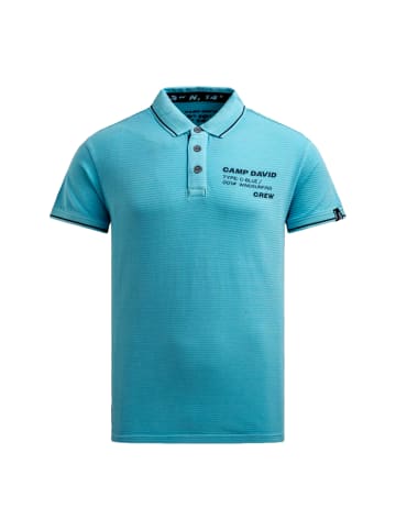 CAMP DAVID  Poloshirt 'Windsurfing' in hellblau