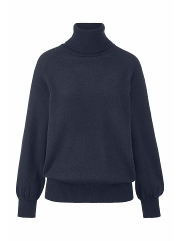 Hessnatur Strick Rollkragen Pullover in marine