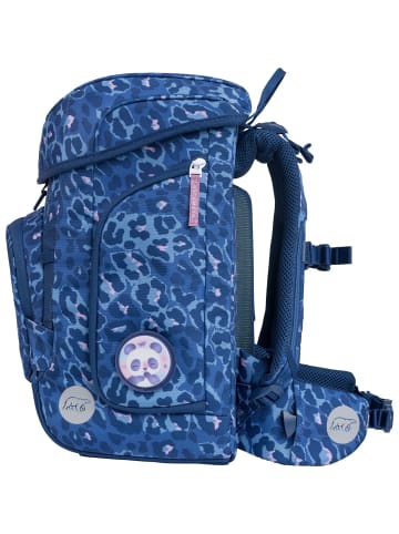 BECKMANN Plus Air Schulranzen-Set 6-tlg. Cheetah in blau