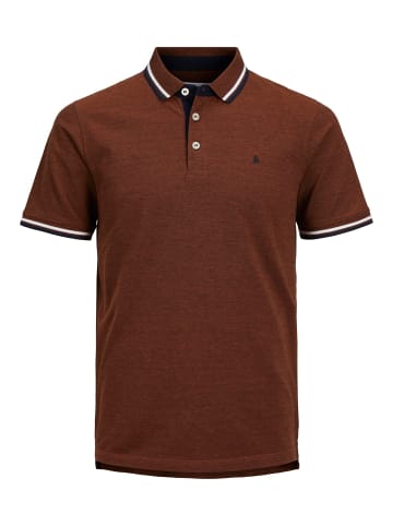 JACK & JONES PLUS Poloshirt in Mocha Bisque