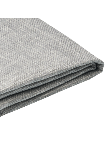 Beliani Bettrahmenbezug FITOU in Grau - (W) 150 x (H) 75 x (L) 214 cm