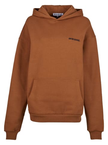 9N1M SENSE Kapuzenpullover in brown