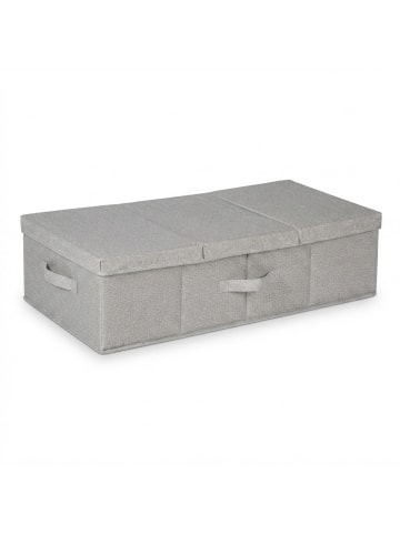 relaxdays 2 x Unterbettkommode in Grau - (B)80 x (H)15 x (T)40 cm