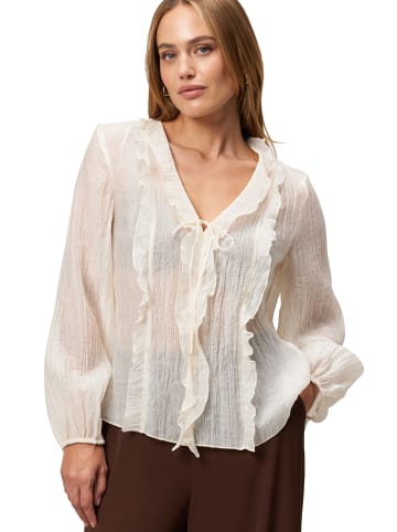 Zero  Bluse mit Rüschen in Eggnog