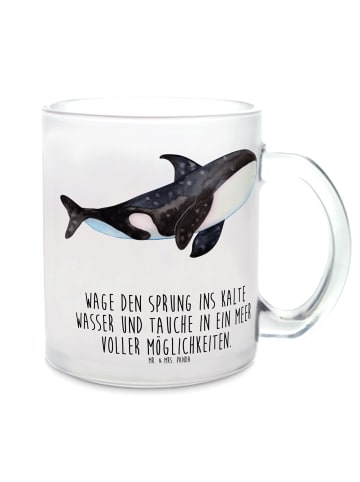 Mr. & Mrs. Panda Kaffeebecher Orca mit Spruch in Transparent