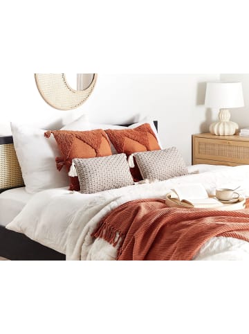 Beliani 2er-Set Dekokissen HAKONE in Beige