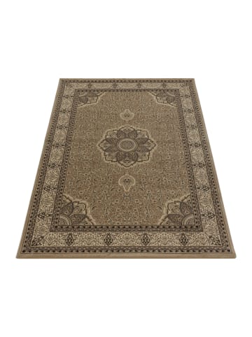 KADIMA DESIGN Teppich Kurzflor Boho Vintage Look Polypropylen Gewebt in Beige