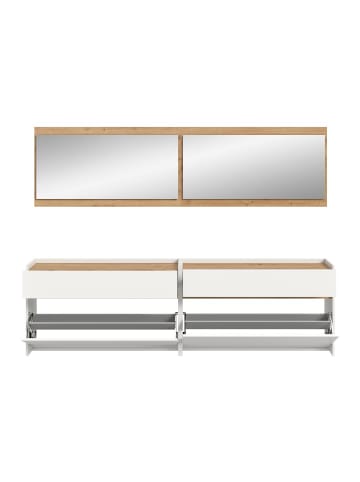 ebuy24 Garderobenmöbel Drive Weiß 192 x 32 cm