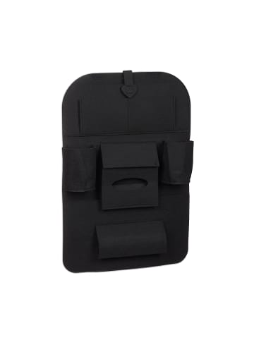 relaxdays 2x Rücksitz Organizer in Schwarz