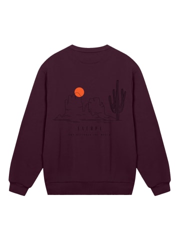 F4NT4STIC Sweatshirt Escape Discover the World Savannah in maroon