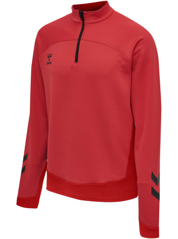 Hummel Halbreißverschluss Sweatshirt Hmllead Herren in TRUE RED