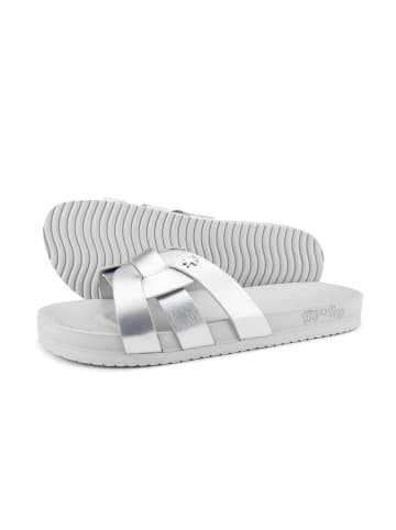 Flip Flop Hausschuh "toscany" in silber